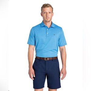Vineyard Vines Kennedy Stripe Sankaty Performance Polo